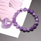 Bracelet en Améthyste Chevron | Lithothérapie Stéphanie